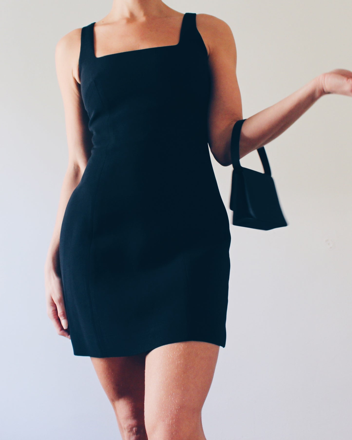 Chic Vintage Carlo Fellini Mini Purse - Timeless Black Minimalist Style