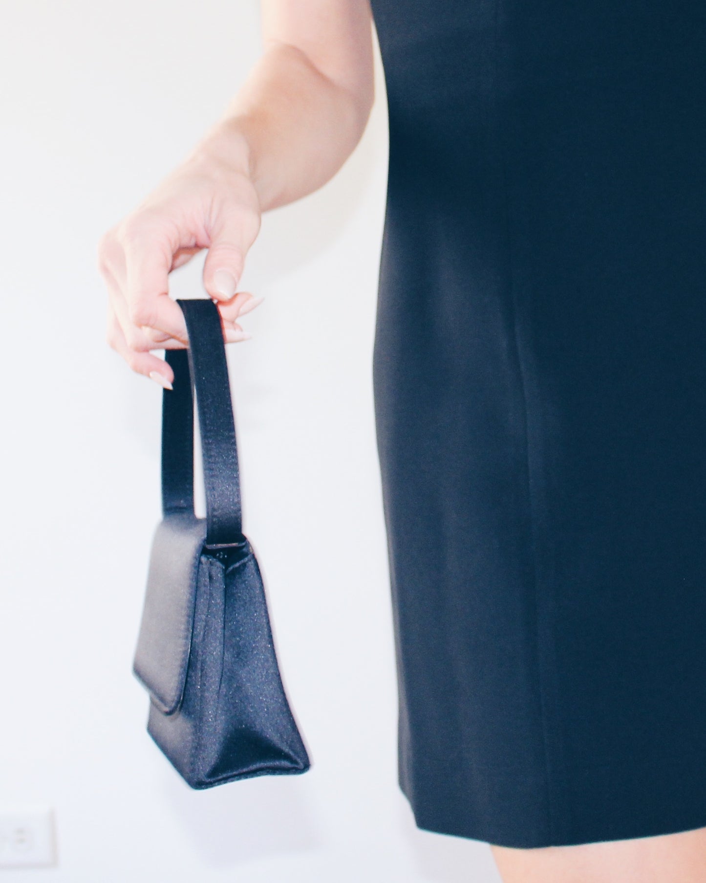 Chic Vintage Carlo Fellini Mini Purse - Timeless Black Minimalist Style