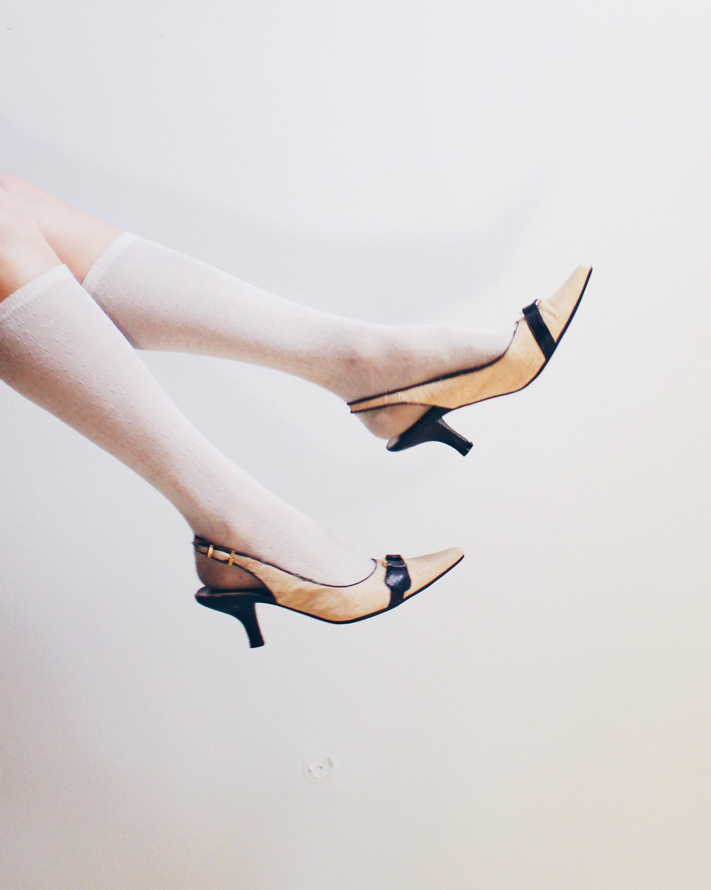 Pointed‑Toe Y2K Kitten Heels with Wrap Ankle Strap – Professional Formal Cream and Chocolate Pumps for Office & Evening