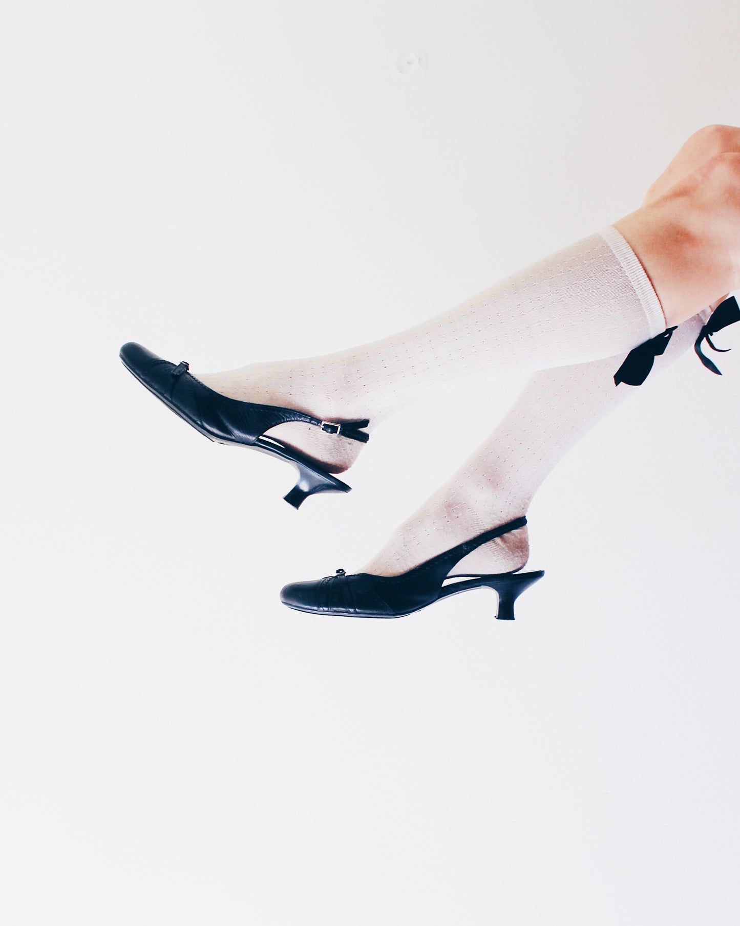 Vintage Y2K Kitten Heels - Buckle Strap Slip on Mossimo Flats