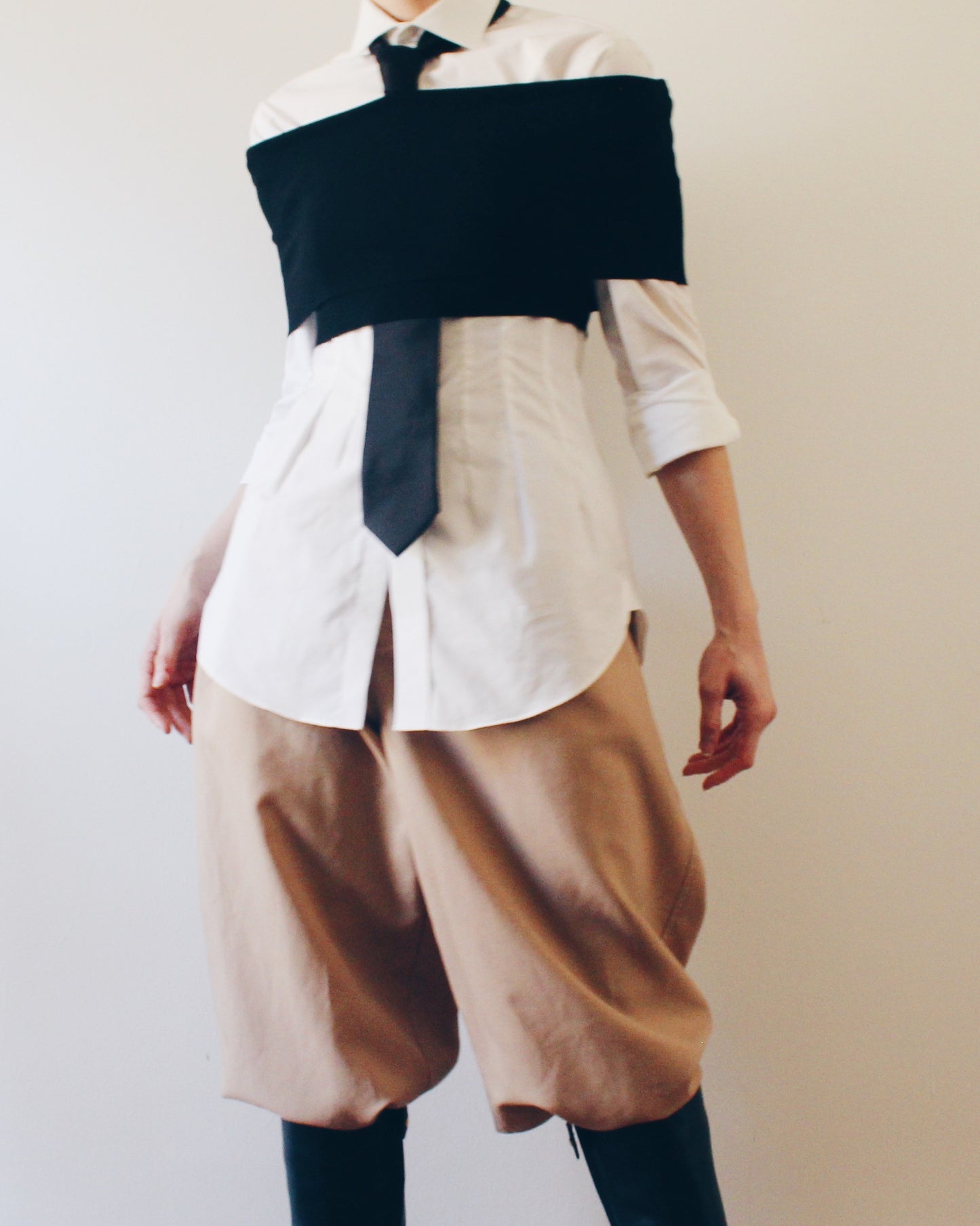 Black Off Shoulder Crop Top | Y2K Minimalist Elastic Layering Top | Office Siren Chic Cold Shoulder Blouse | Stretch Fitted 2000s Going Out Top