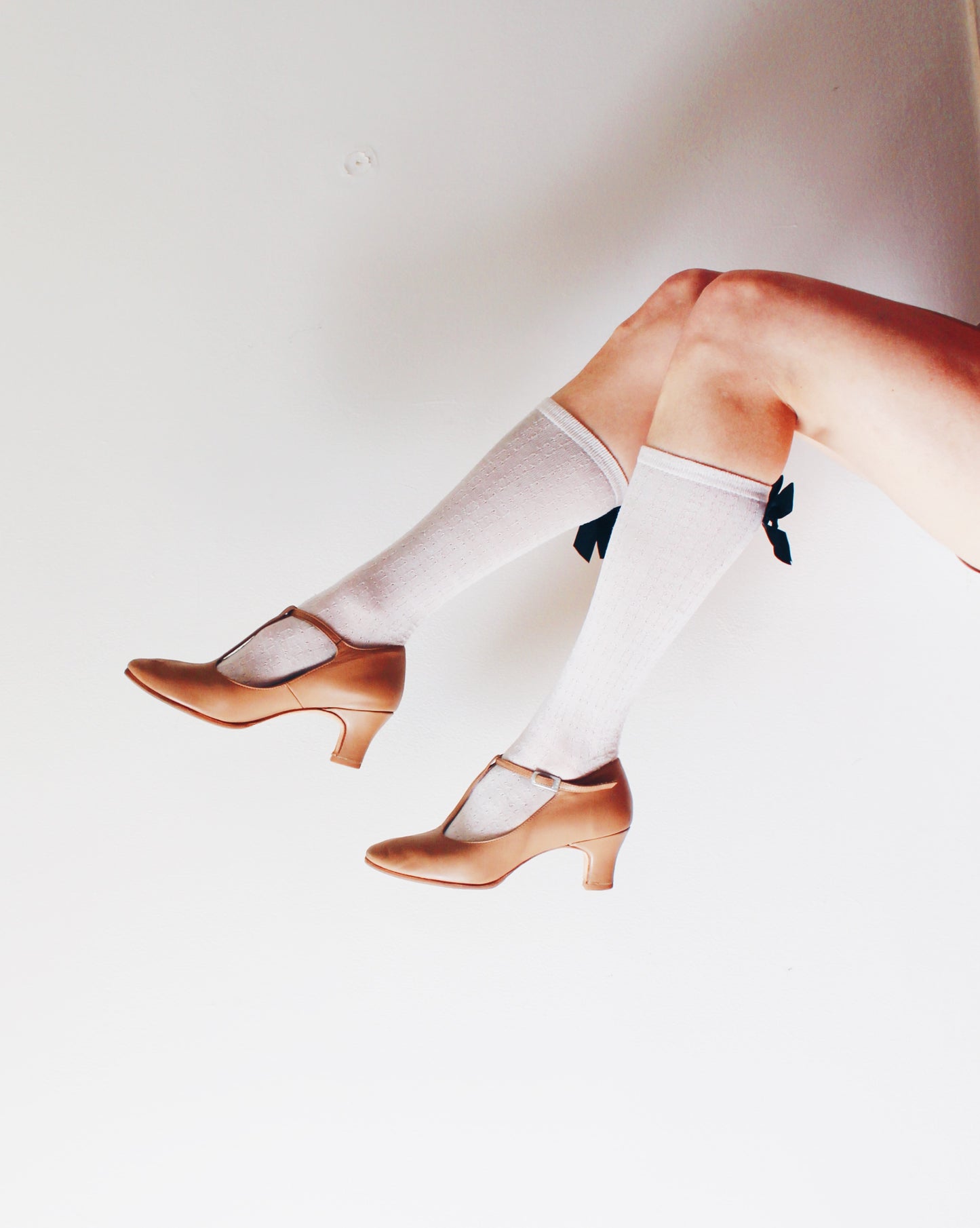 Vintage Bloch Tan Leather Heels – 1920s Inspired Flapper Style Shoes