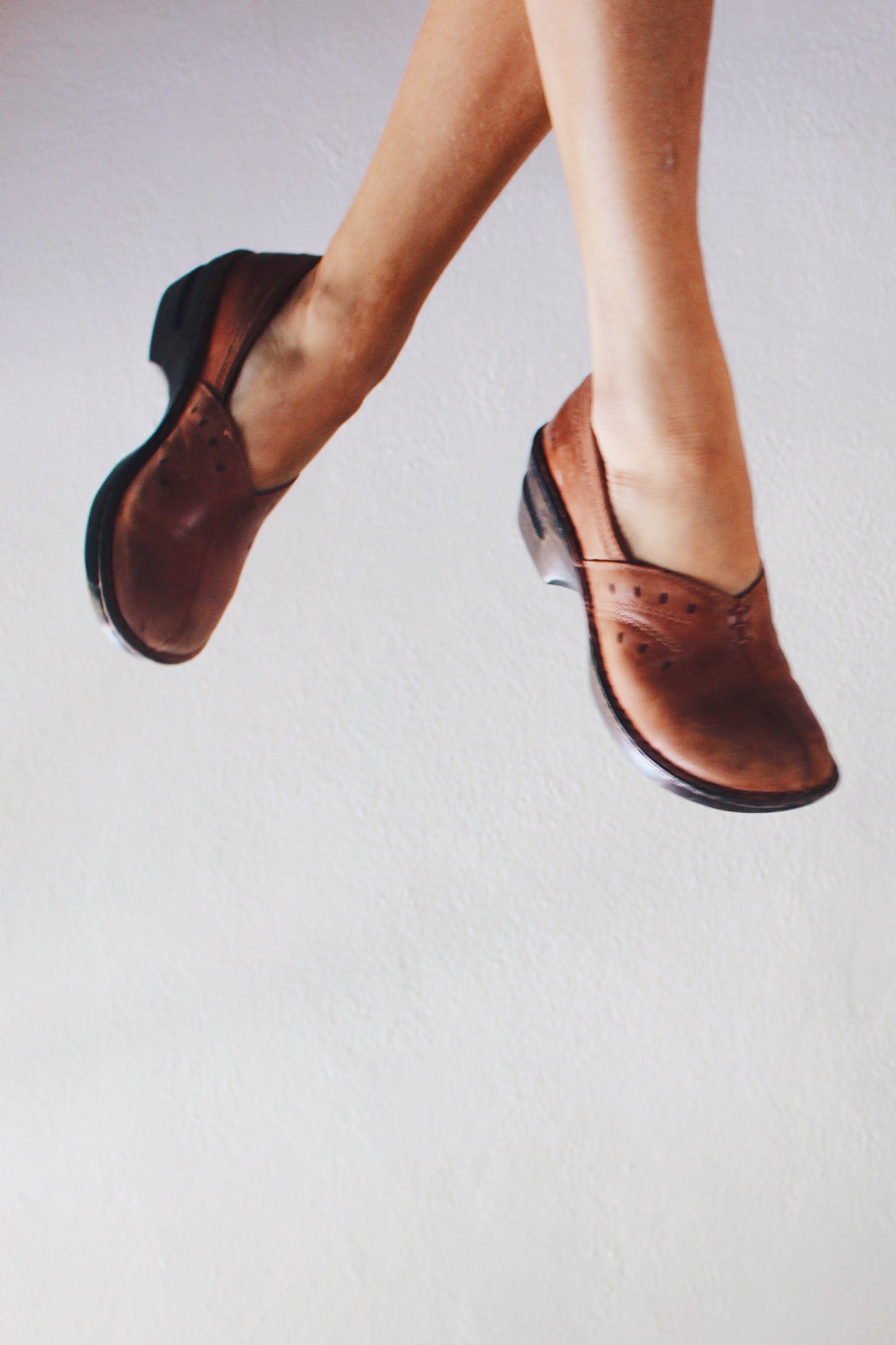 Step Back in Time: Vintage '90s B.O.C. Leather Clogs