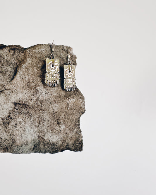 Handmade Cyberpunk Circuit Board Earrings – Solarpunk Chainmail Tech Jewelry