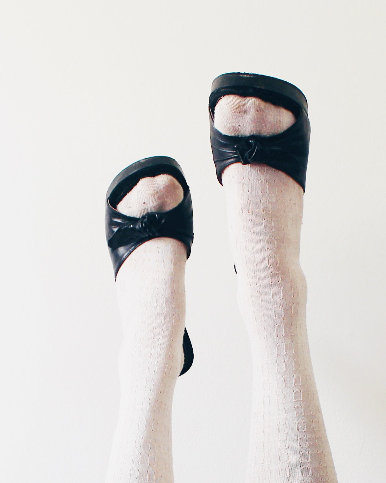 Vintage Black Leather Open Toe Heels – Y2K Bratz Style Summer Pumps
