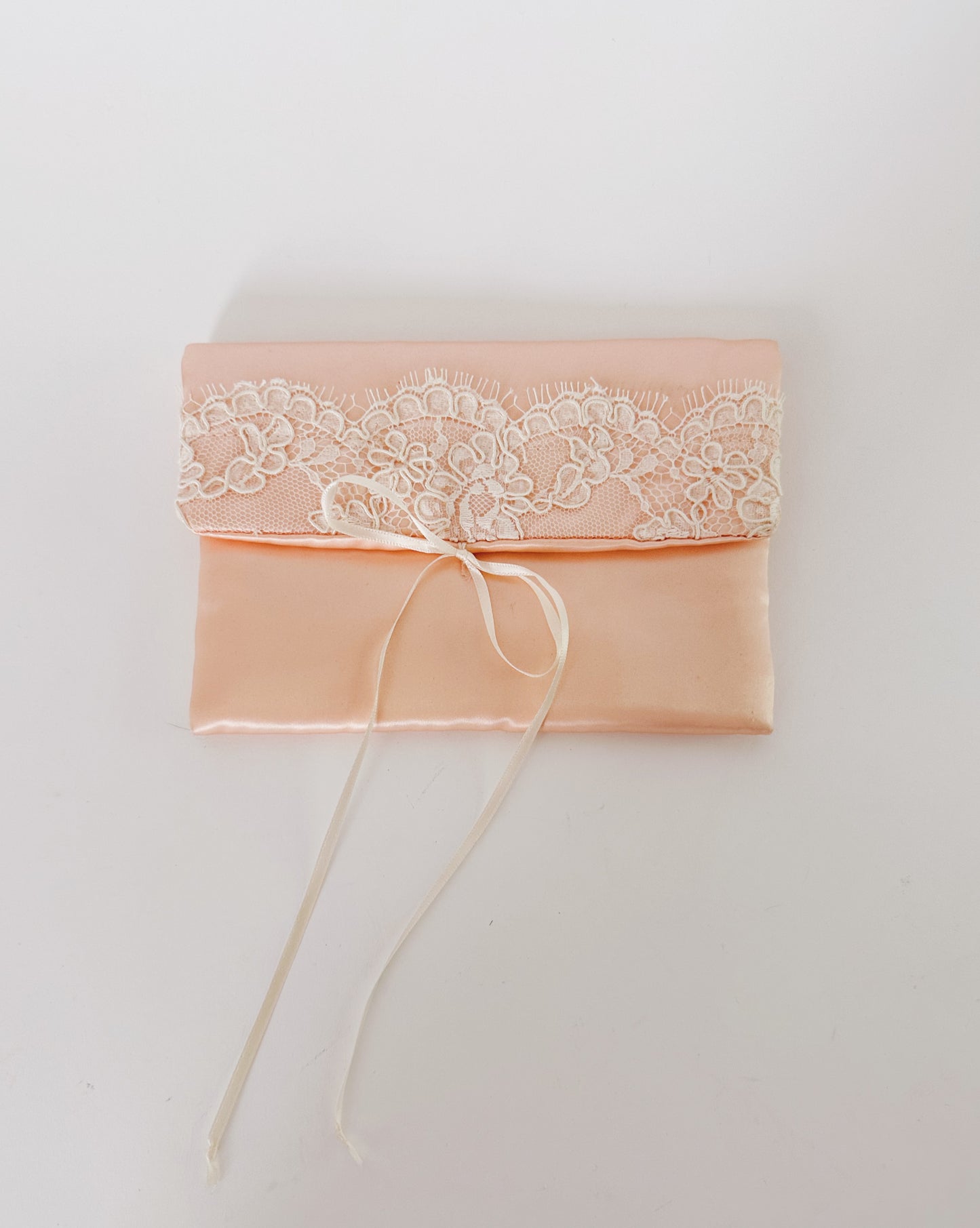 Vintage 1950s Pink Satin Clutch – Coquette Delicate Evening Bag