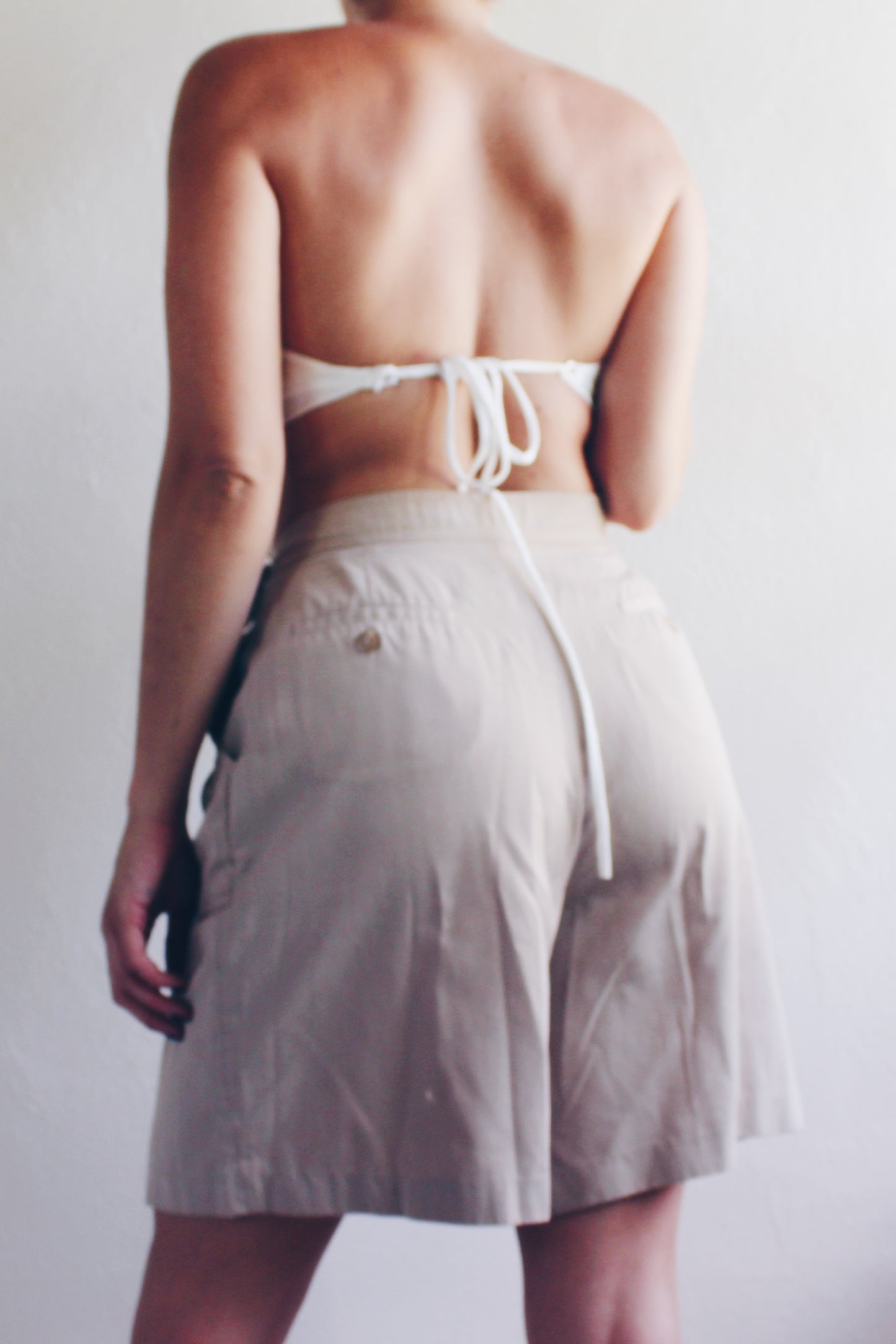 Reworked French hanky hem shirt / White floral Upcycled Bandeau / baroque Tapestry Haltar Crop Top