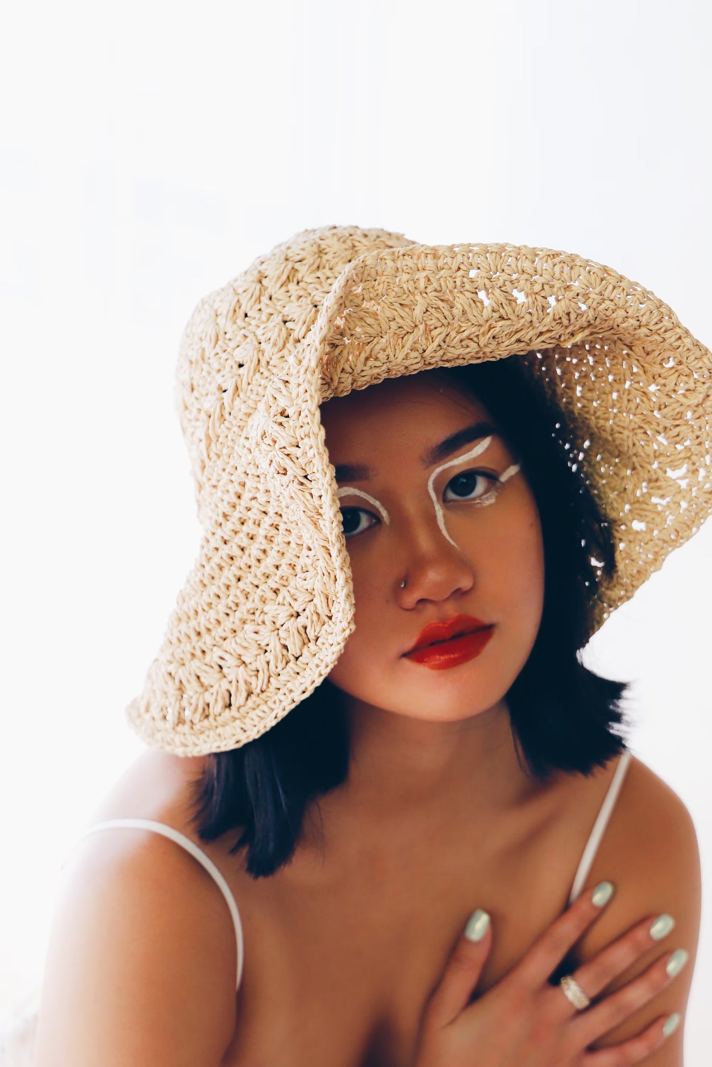 Vintage Floppy Crochet Summer Straw Hat - Southern Bohemian Style | Perfect Raffia for Beach and Sun