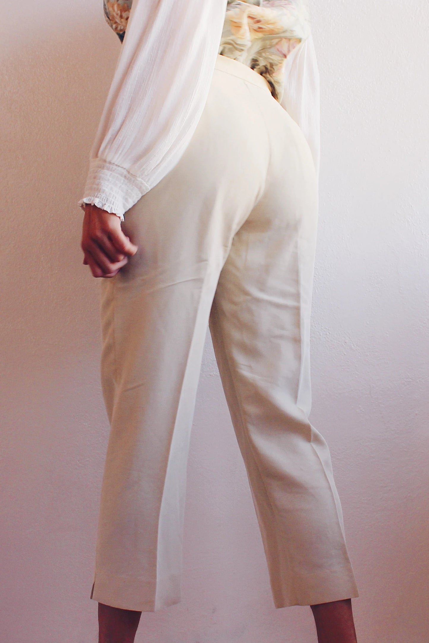 Light Yellow High Waisted Pants