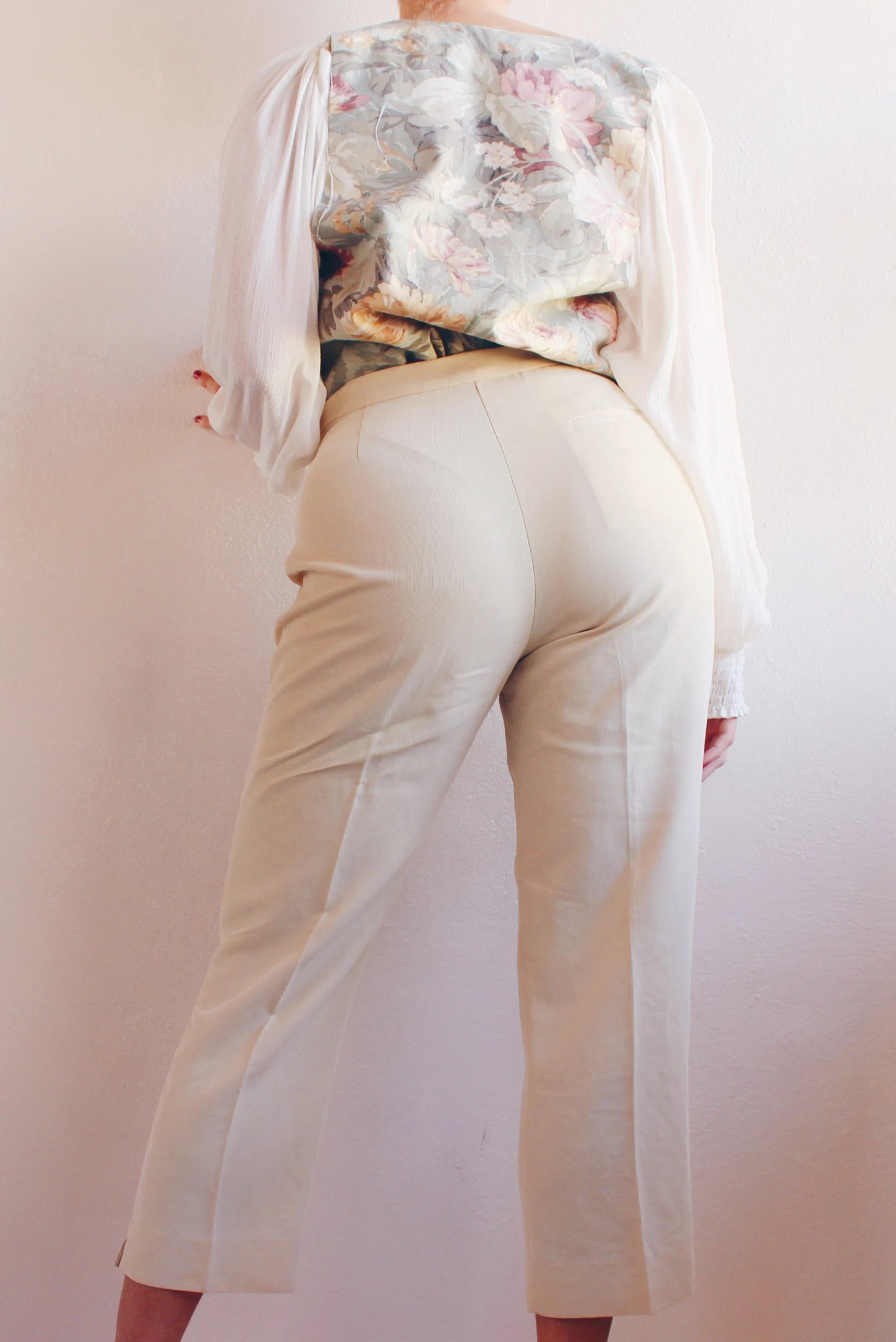 Light Yellow High Waisted Pants