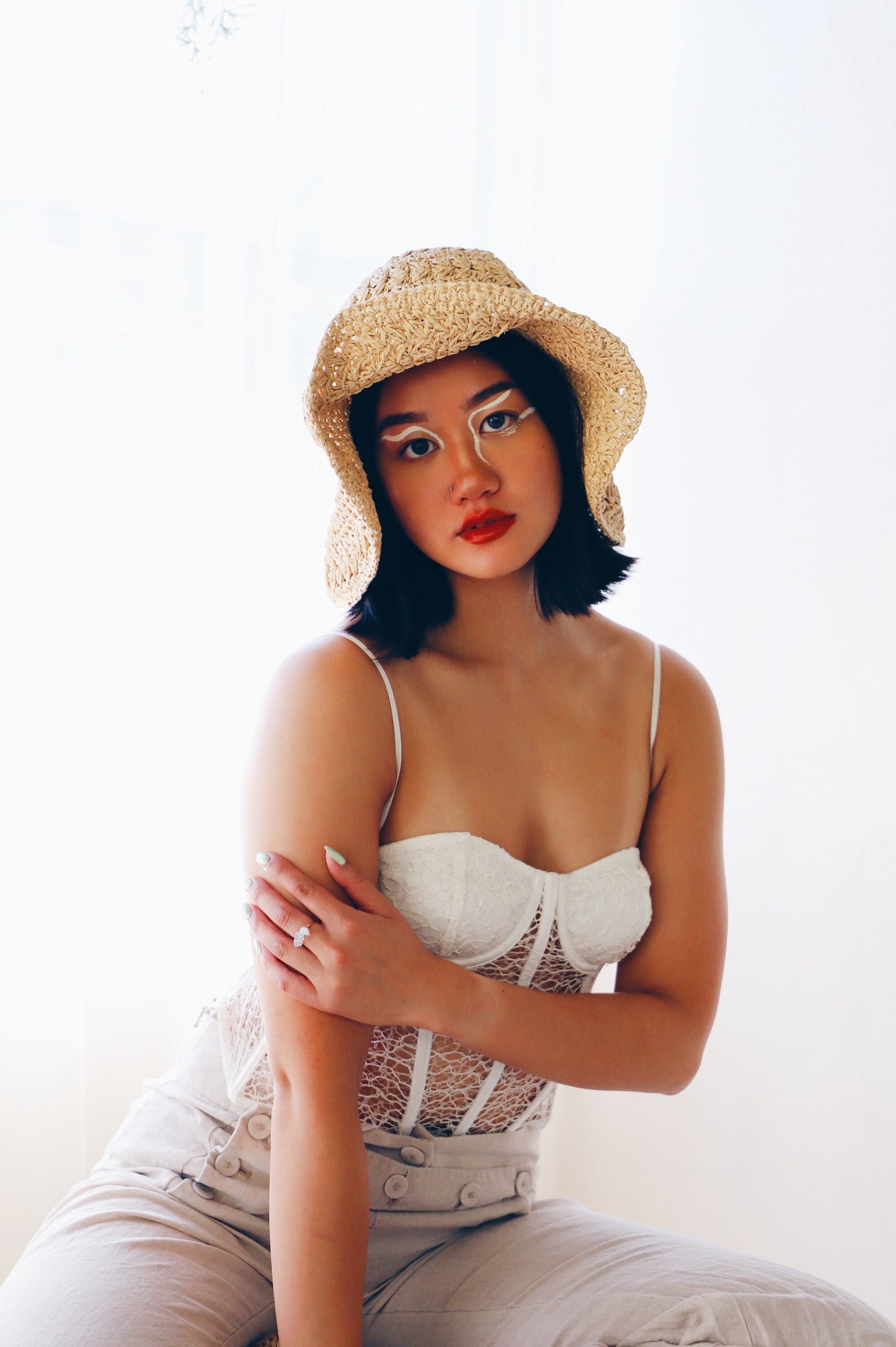 Vintage Floppy Crochet Summer Straw Hat - Southern Bohemian Style | Perfect Raffia for Beach and Sun