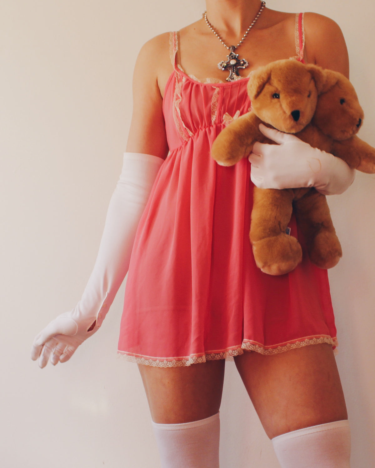 Vintage Victoria's Secret Pink Babydoll Camisole, Y2K Lingerie, Lace Trim Empire Waist Tank, Romantic Coquette Top